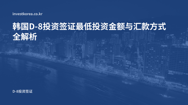 韩国D-8投资款汇款名义与资金来源证明要点