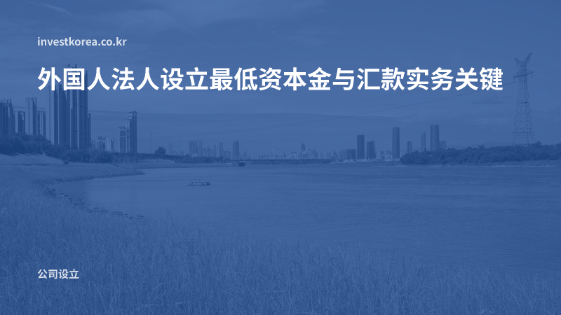 外国人法人设立最低资本金与汇款实务关键