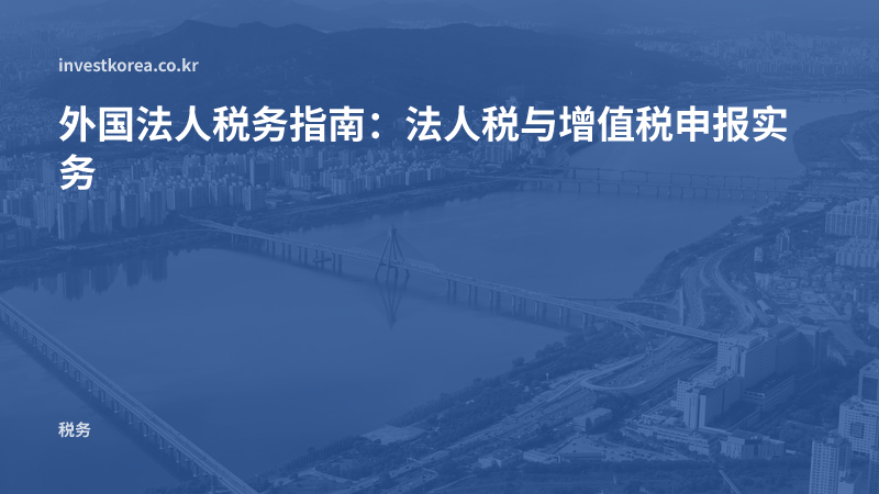 外国法人税务指南：法人税与增值税申报实务