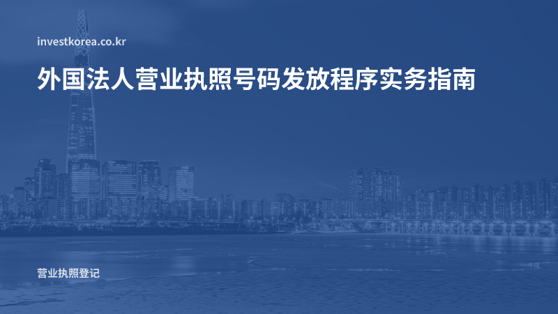 外国法人营业执照号码发放程序实务指南