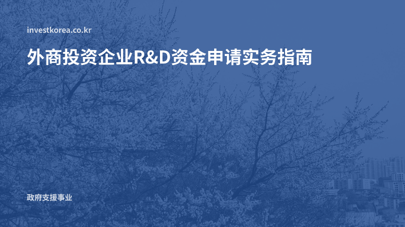 外商投资企业R&D资金申请实务指南